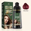 Magari 500ml Plant Fragrance Bubble Hair Dye Shampoo - Premium Herbal Color (5 Shades)