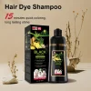 Premium 500ml Instant Hair Dye Shampoo Bottle - 4-in-1 Herbal Color & 100% Gray Coverage