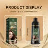 Magari 500ml Plant Fragrance Bubble Hair Dye Shampoo - Premium Herbal Color (5 Shades)