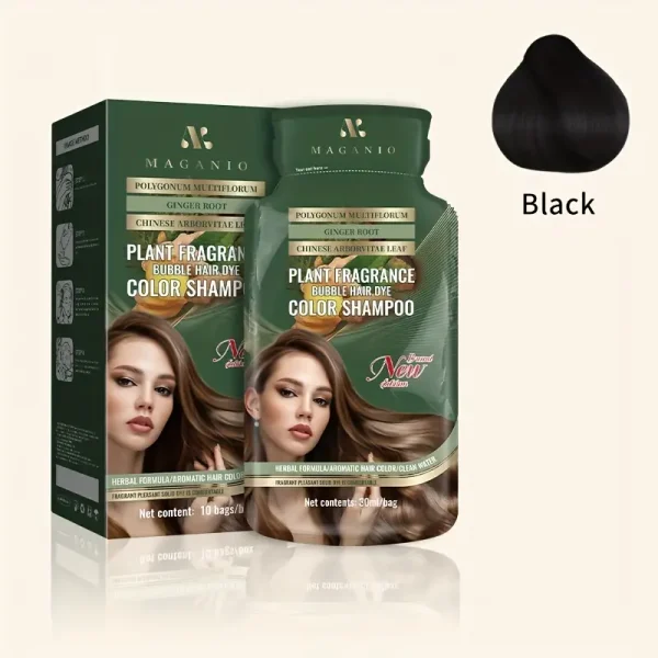Magari Plant Fragrance Bubble Hair Dye Shampoo - Herbal Color Sachet (30ml)