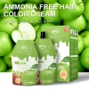 Premium Green Apple Ammonia-Free Black Hair Oil - 100% Gray Coverage & Non-Stick Formula (430ml)
