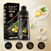 500ml Herbal Dye Bottle - 4-in-1 Instant Black Hair Dye Shampoo for Targeted Gray Coverage