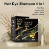 4-in-1 Herbal Hair Dye Bags - Instant Coffee Hair Color Shampoo Sachet (30ml)