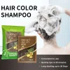 PLOG 5-Pack Herbal Hair Dye Shampoo - Instant Colored Plant-Based Formula (4-in-1)
