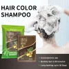 PLOG 5-Pack Herbal Hair Dye Shampoo - Instant Colored Plant-Based Formula (4-in-1)