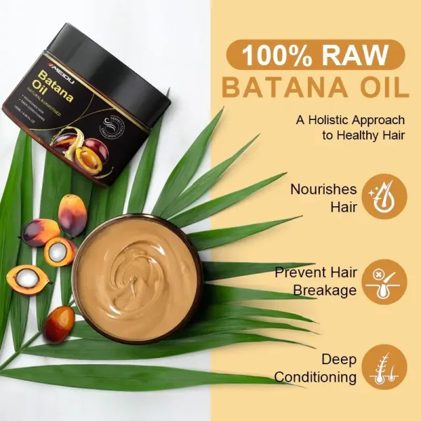 Meidu 100% Raw & Organic Batana Oil - Deep Nourishing Hair Mask & Scalp Treatment